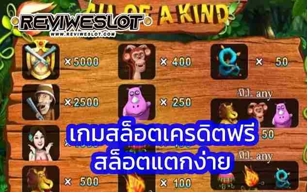 เกมสล็อตเครดิตฟรี แบบจัดหนักจัด